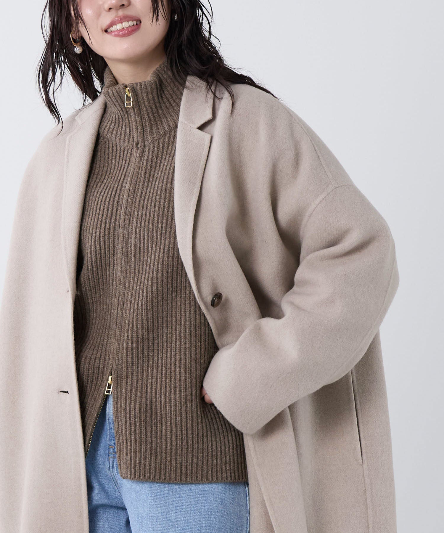 ウールリバーオーバーチェスターコート | MICA&DEAL ONLINE STORE