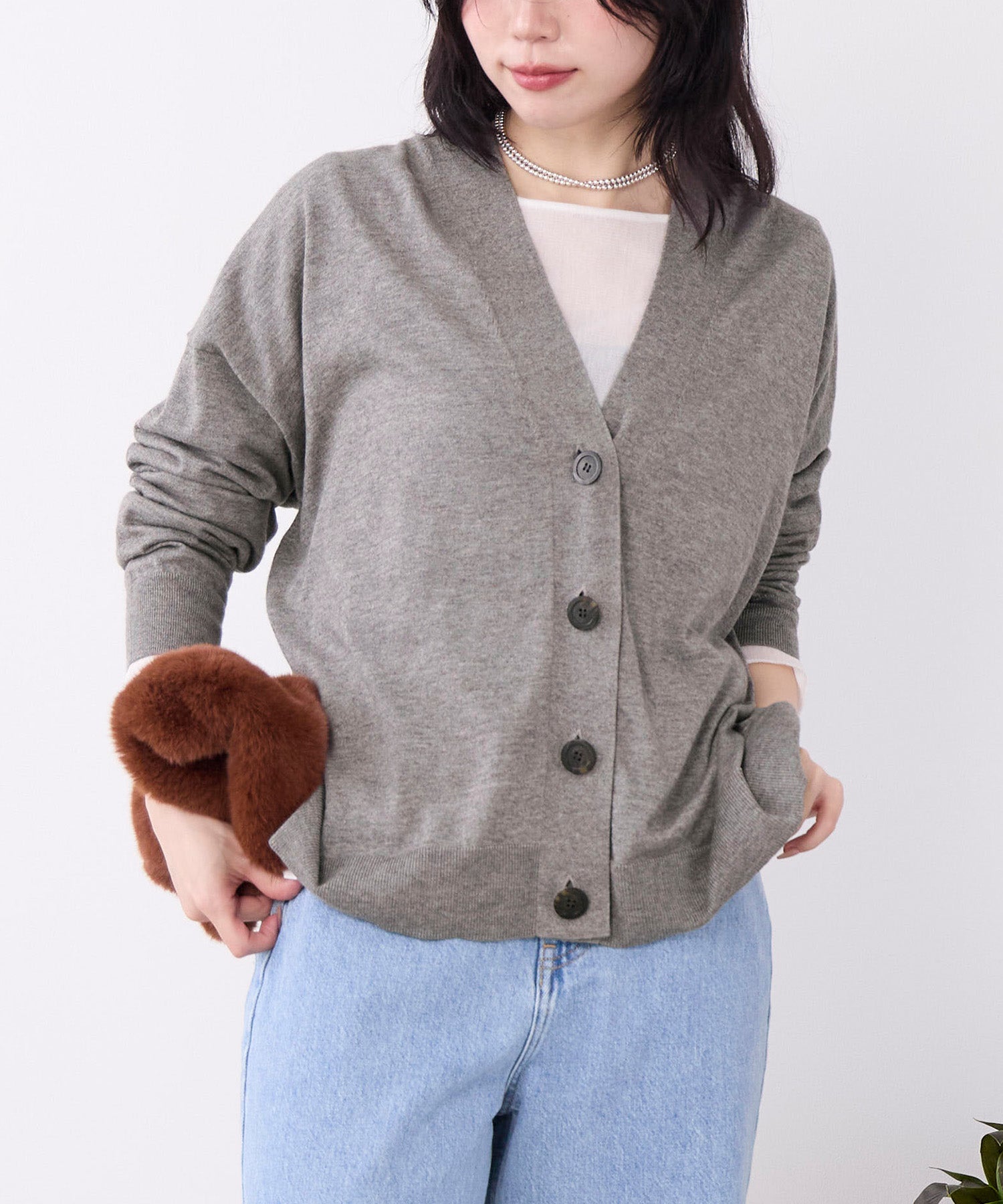 コットンヤクニットカーディガン | MICA&DEAL ONLINE STORE