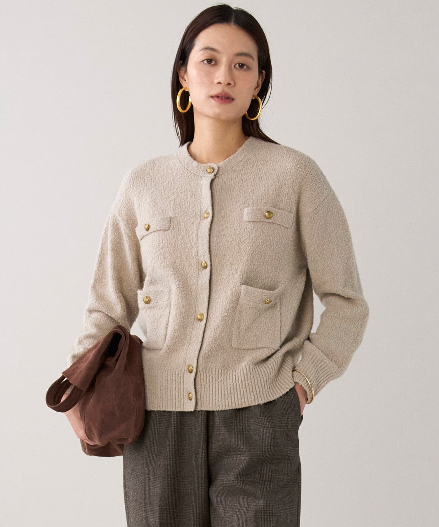 marmors】gold button knit cardigan | MICA&DEAL ONLINE STORE