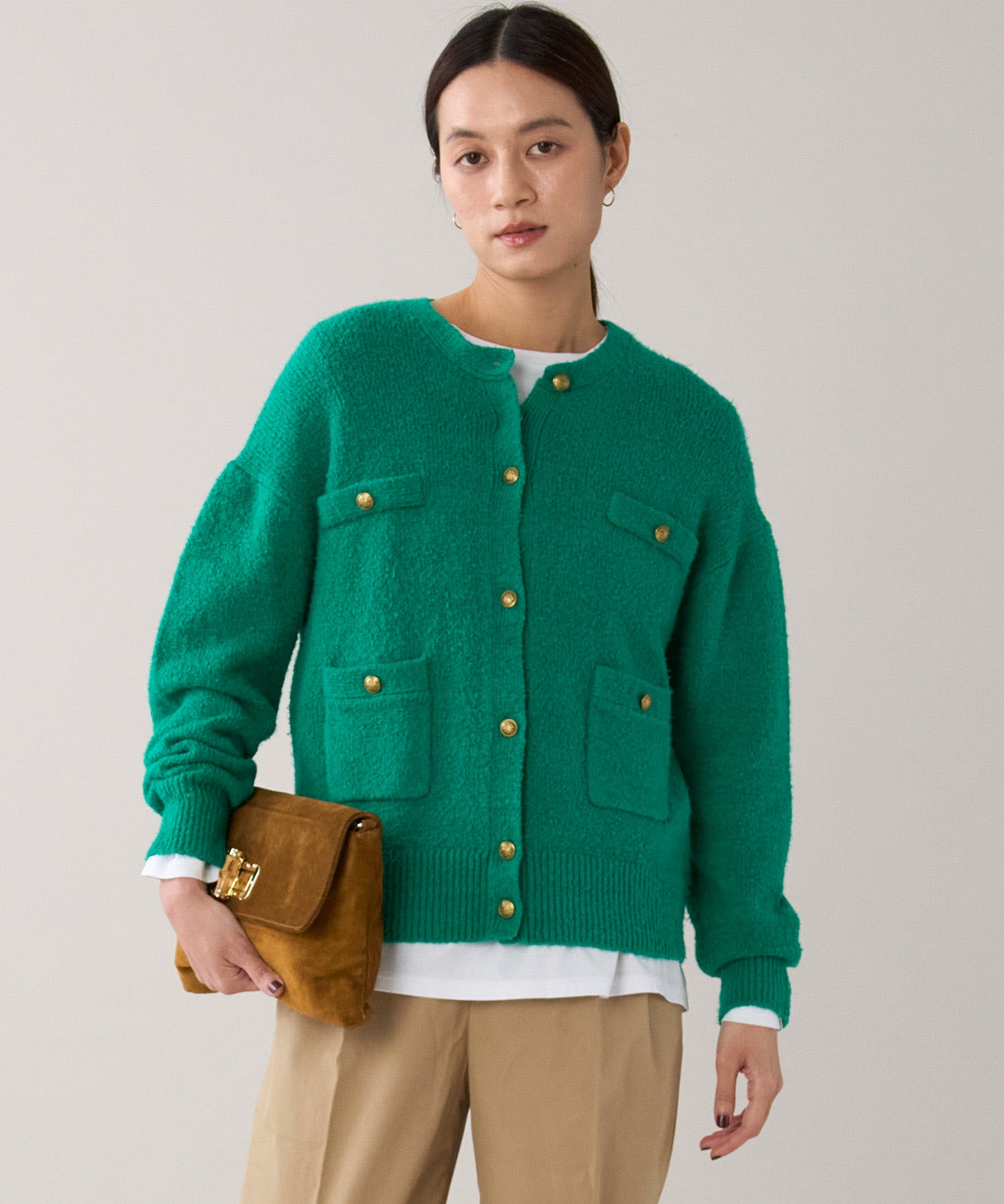 marmors】gold button knit cardigan | MICA&DEAL ONLINE STORE