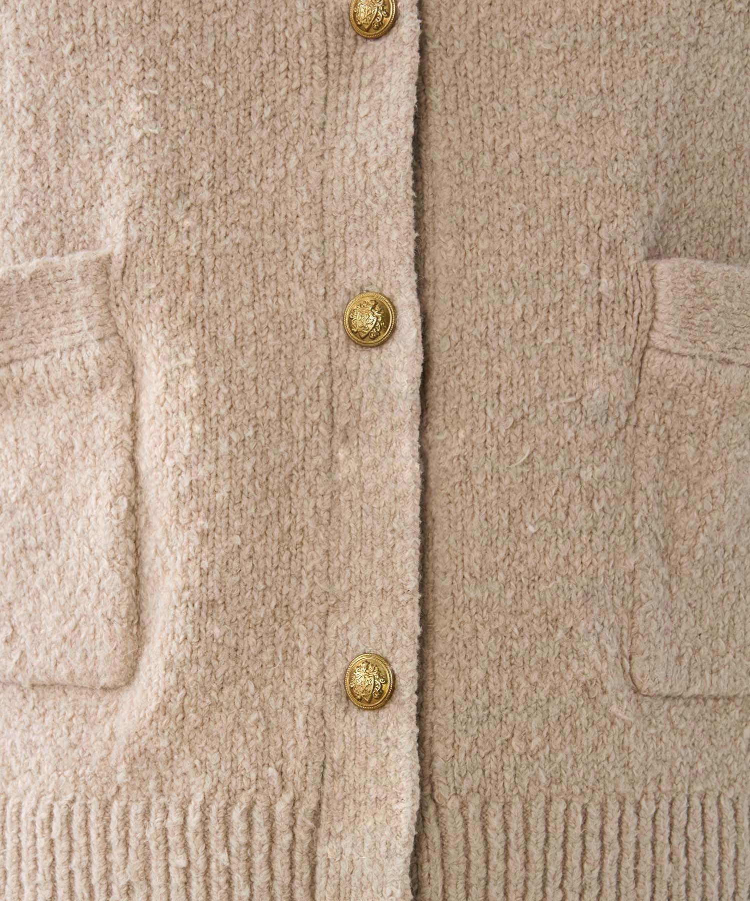 marmors】gold button knit cardigan | MICA&DEAL ONLINE STORE