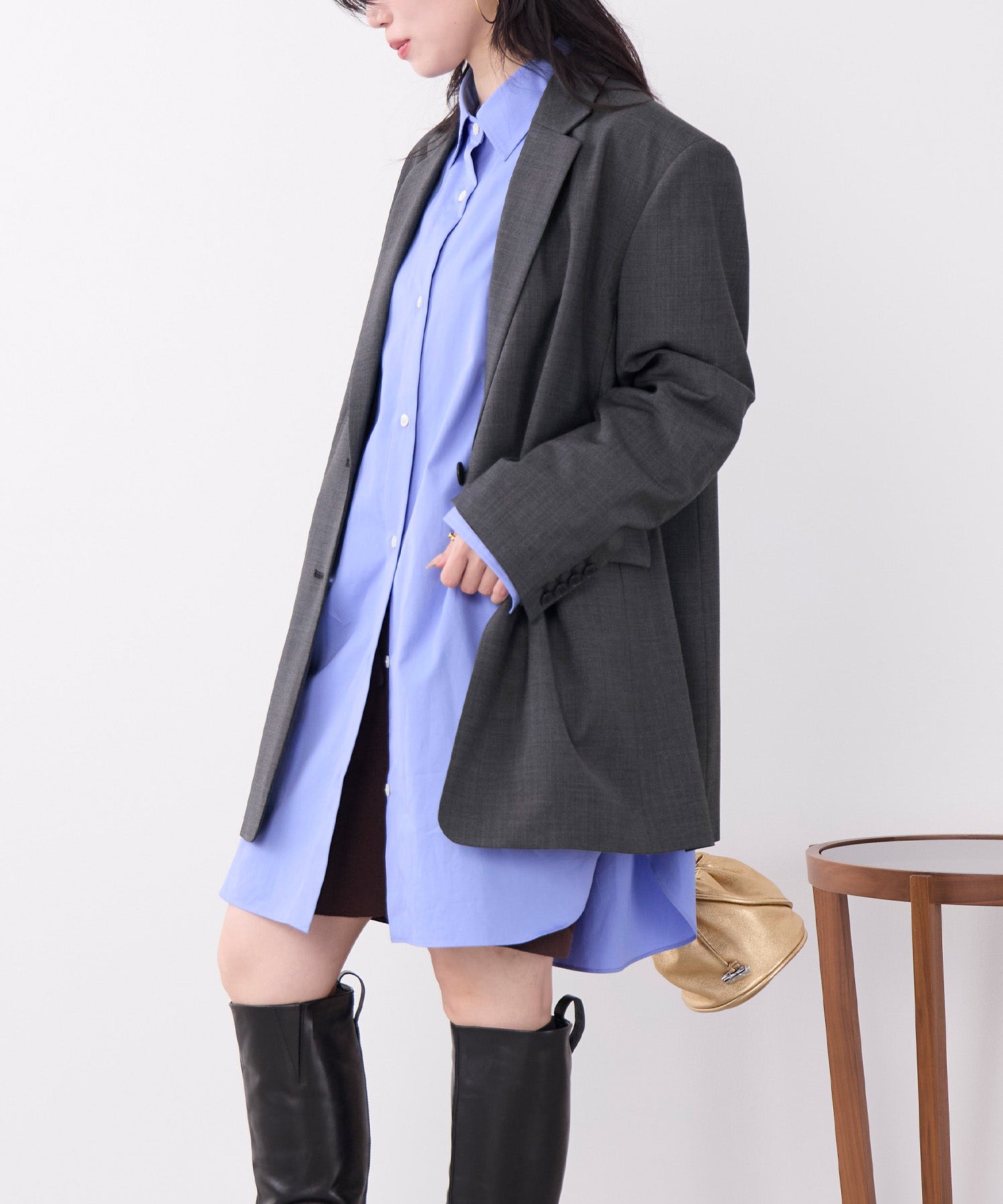 多機能素材-ビッグテーラードジャケット | MICA&DEAL ONLINE STORE