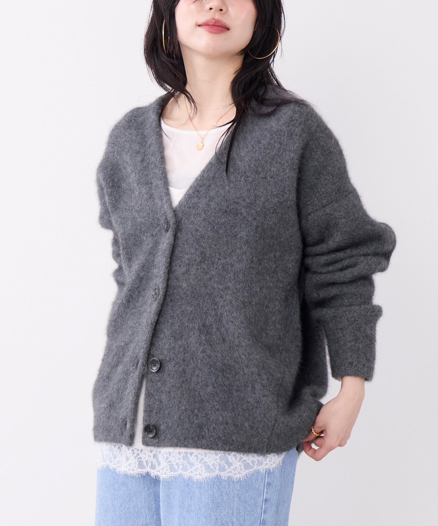 ラクーンデュアルカーディガン | MICA&DEAL ONLINE STORE