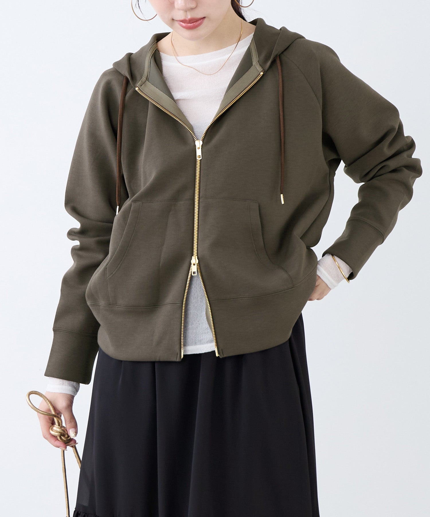 ダブルジップポンチパーカー | MICA&DEAL ONLINE STORE