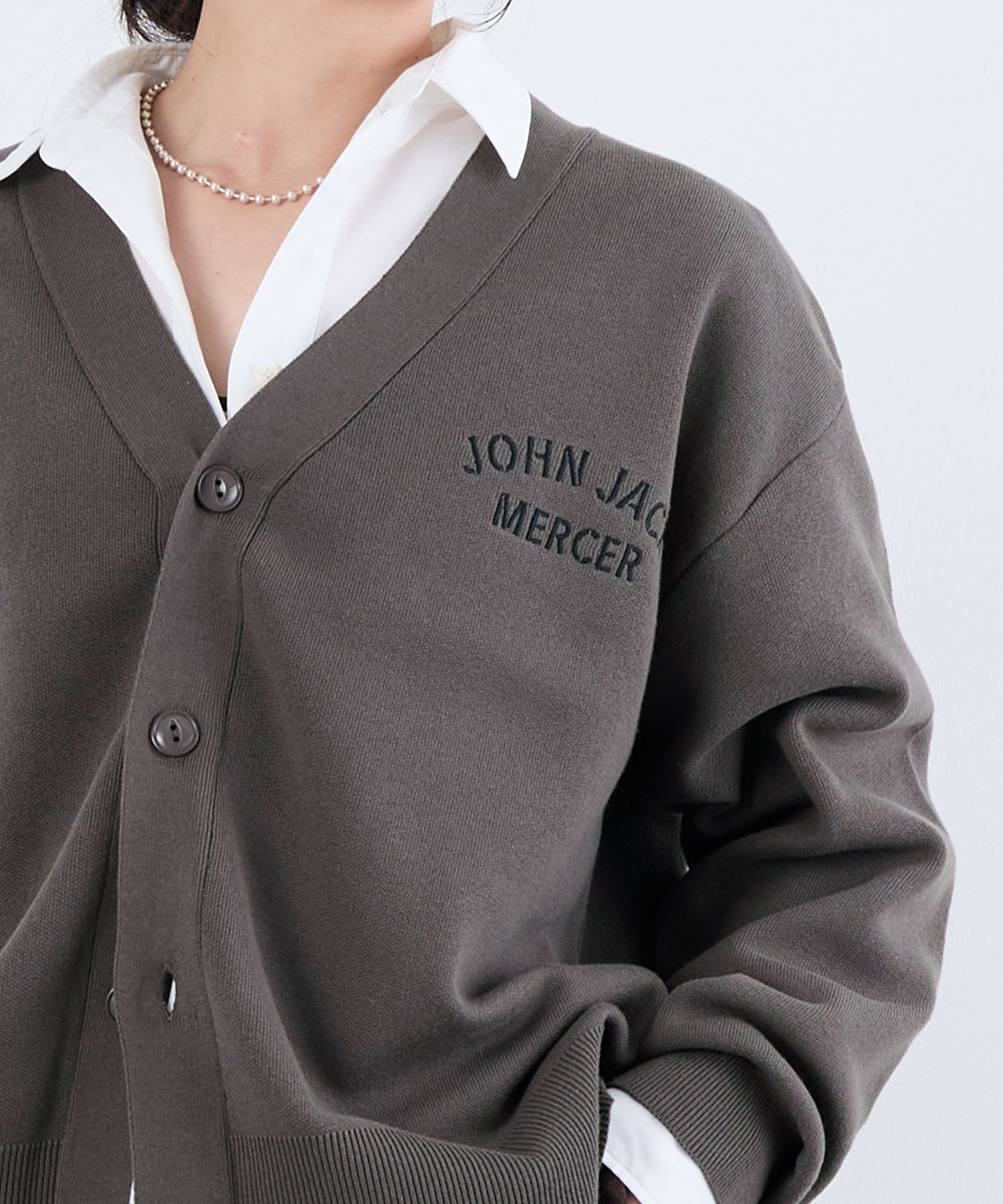 J.J.Mercer】バックロゴカーディガン | MICA&DEAL ONLINE STORE
