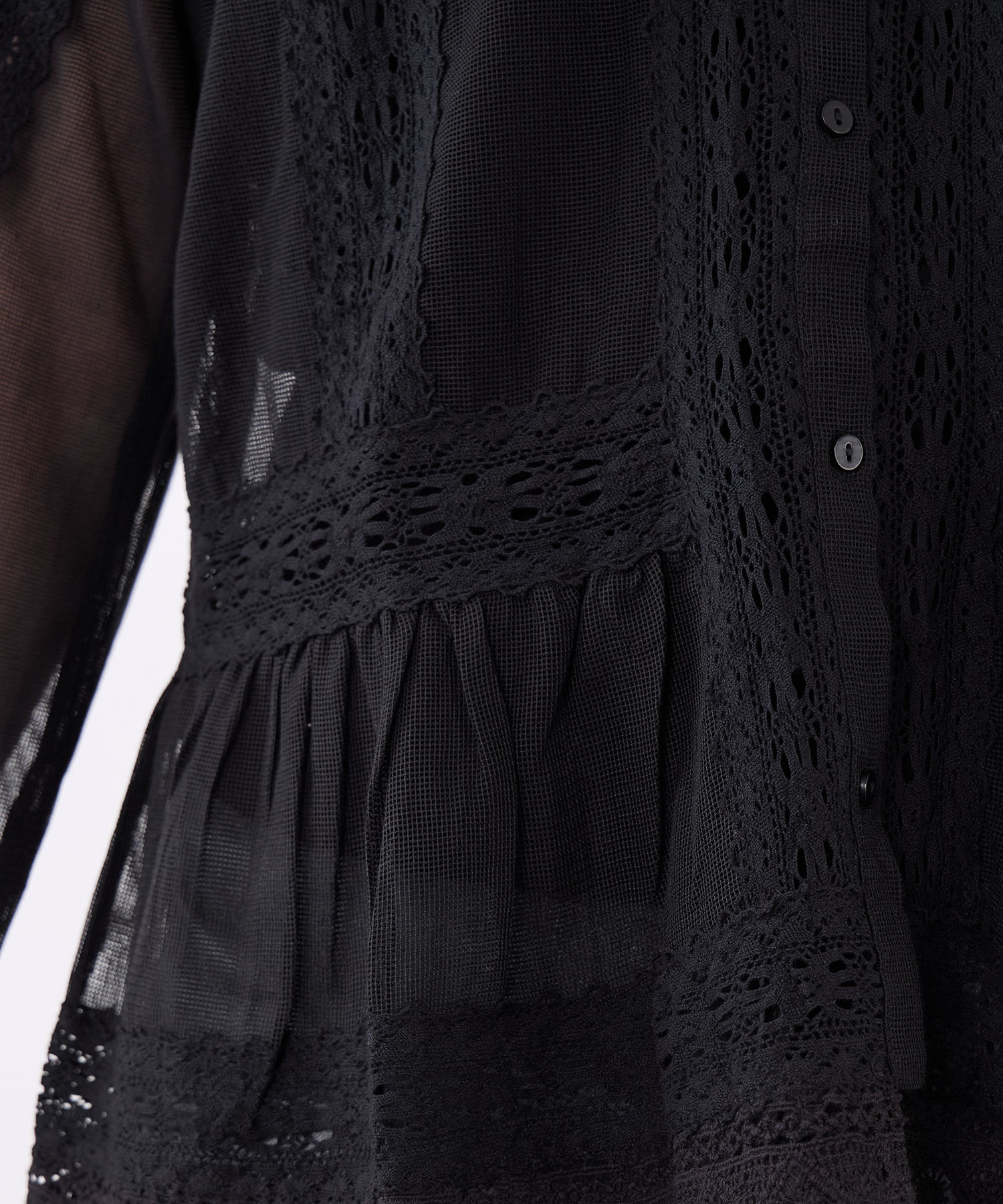 2WAYメッシュレースミックスブラウス | MICA&DEAL ONLINE STORE