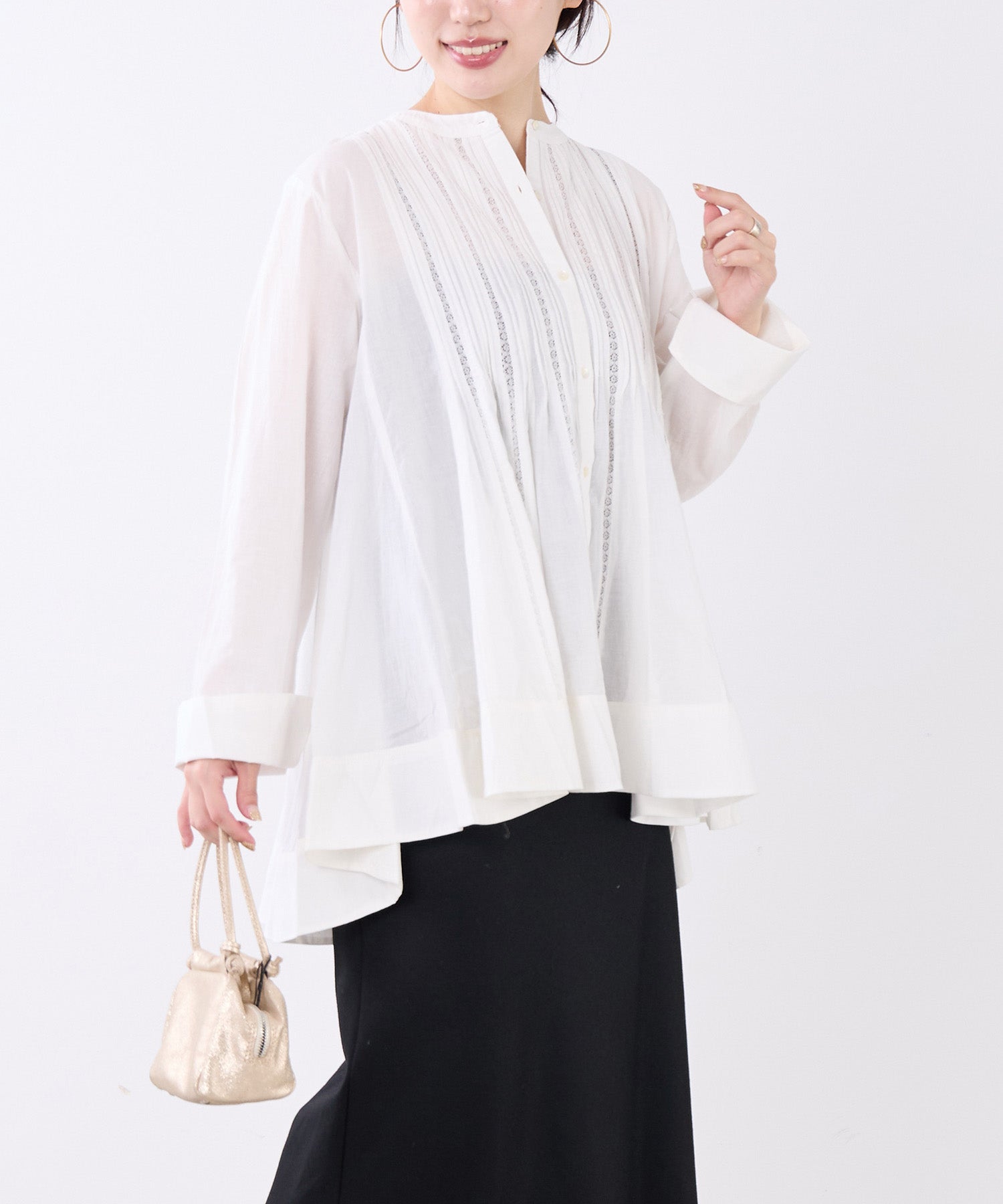 ピンタックフレアブラウス | MICA&DEAL ONLINE STORE