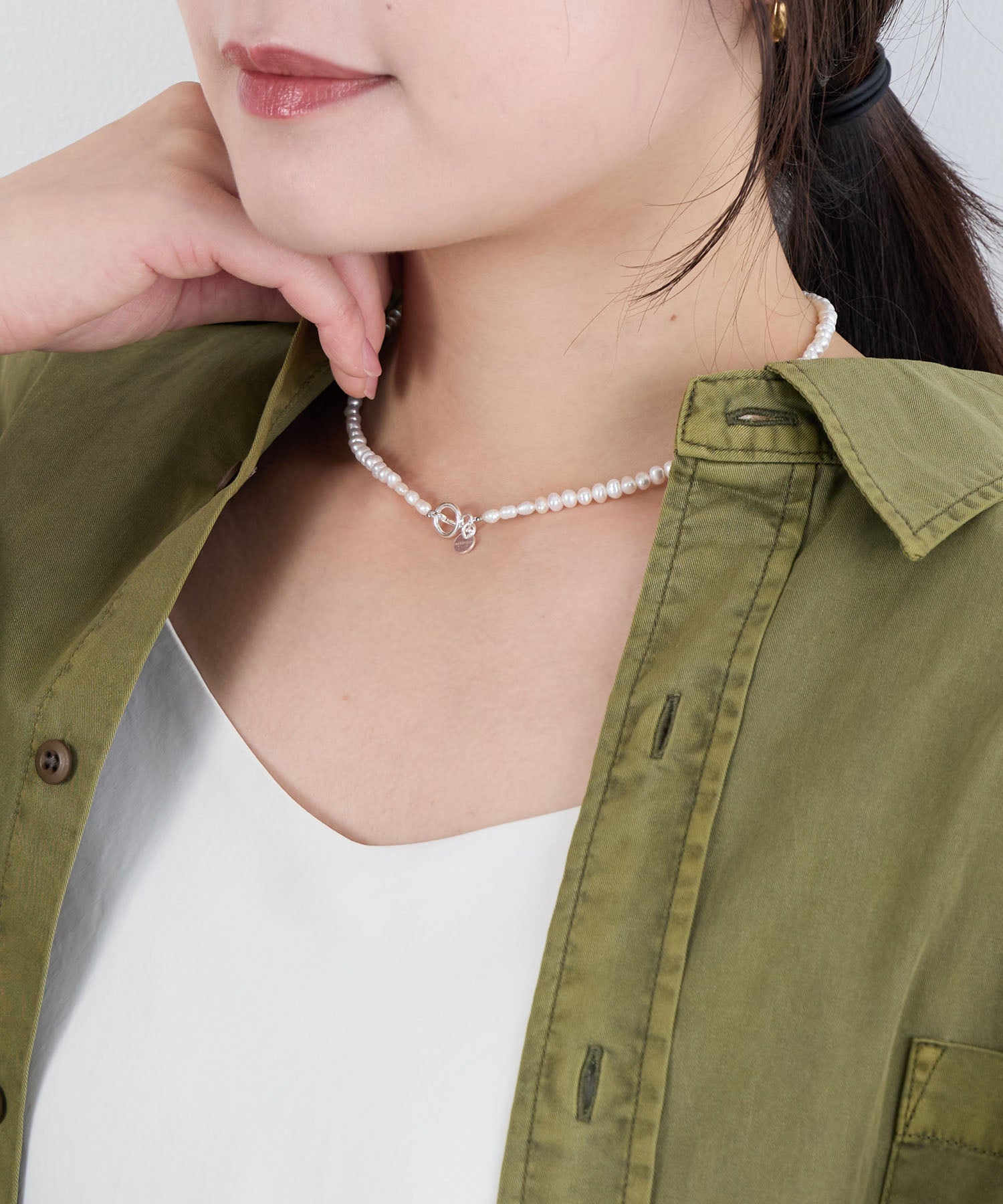 les bon bon】ステディ パール ネックレス-steady pearl necklace