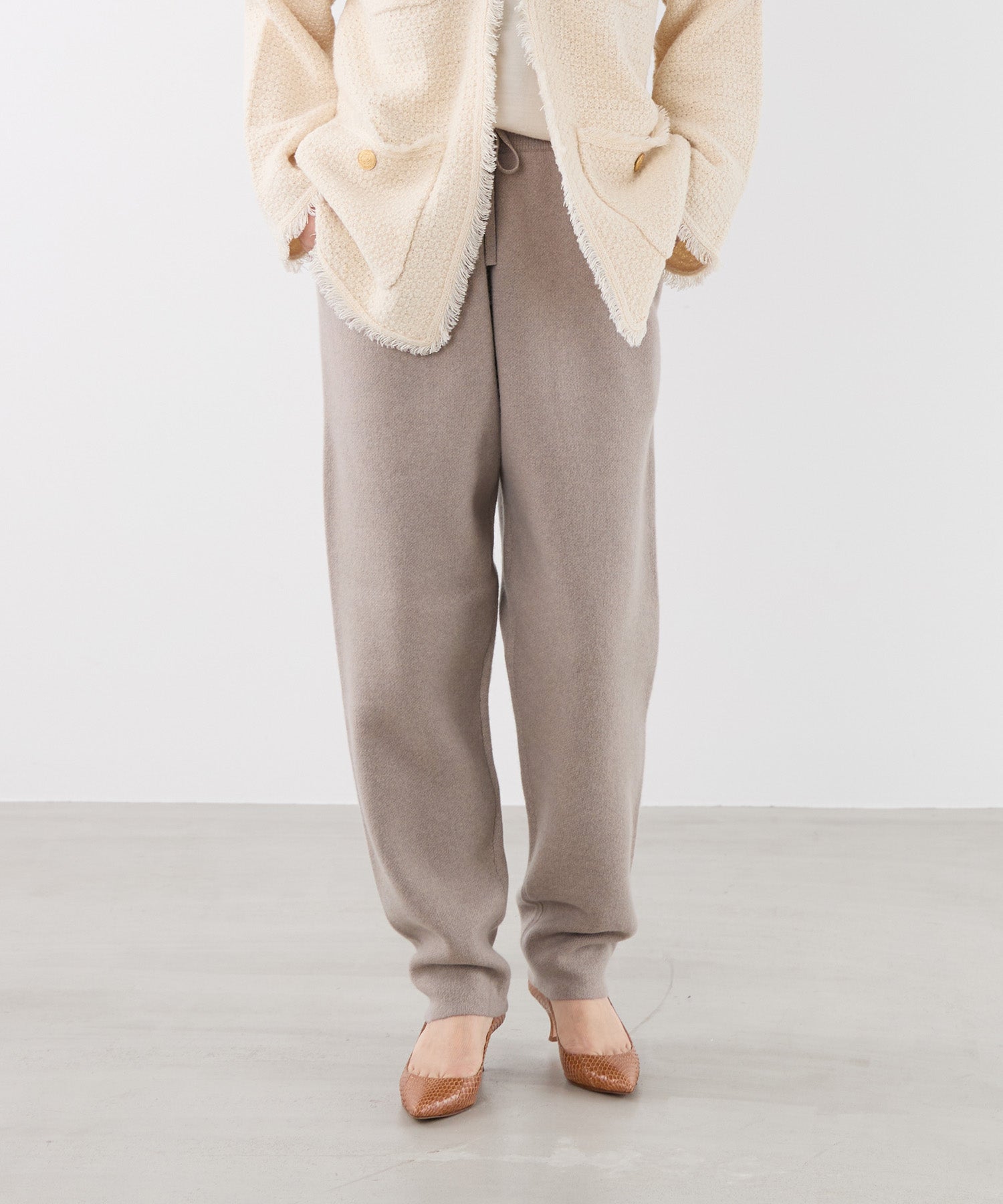 ADAWAS】カシミアブレンドパンツ-CASHMERE BLEND LOUNGE PANTS