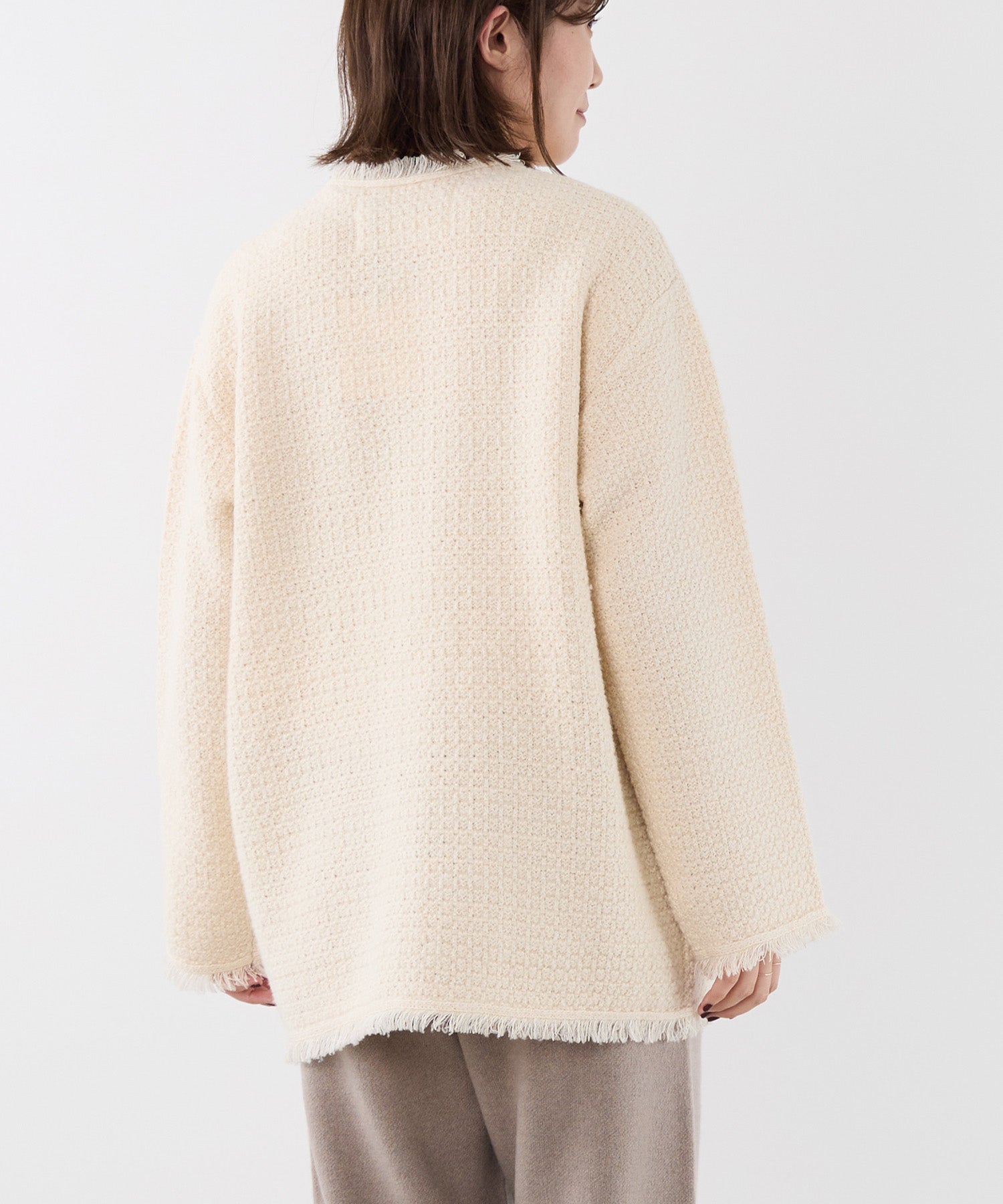 ADAWAS】ツイードニットジャケット-TWEED KNIT JACKET | MICA&DEAL