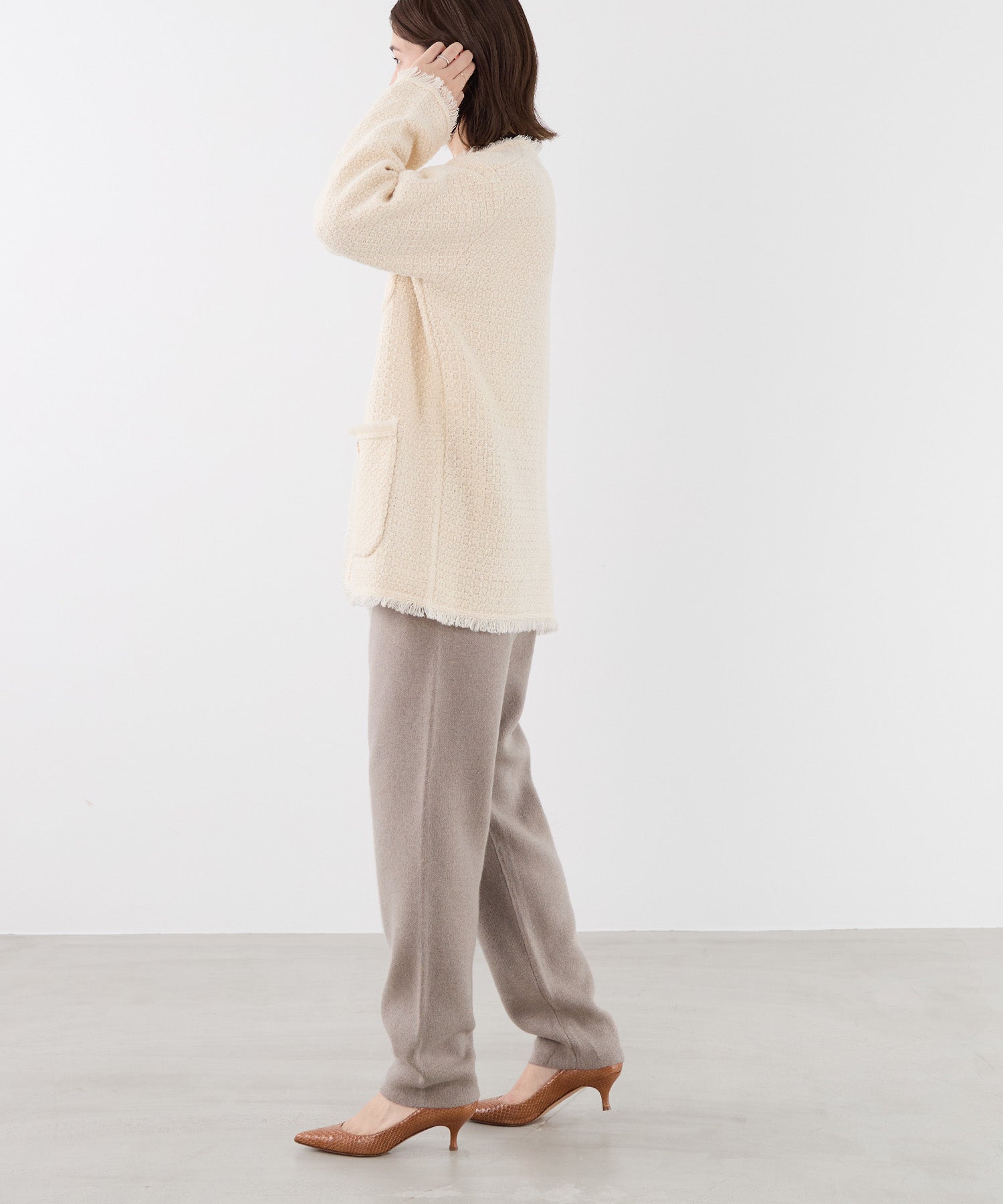 ADAWAS】ツイードニットジャケット-TWEED KNIT JACKET | MICA&DEAL