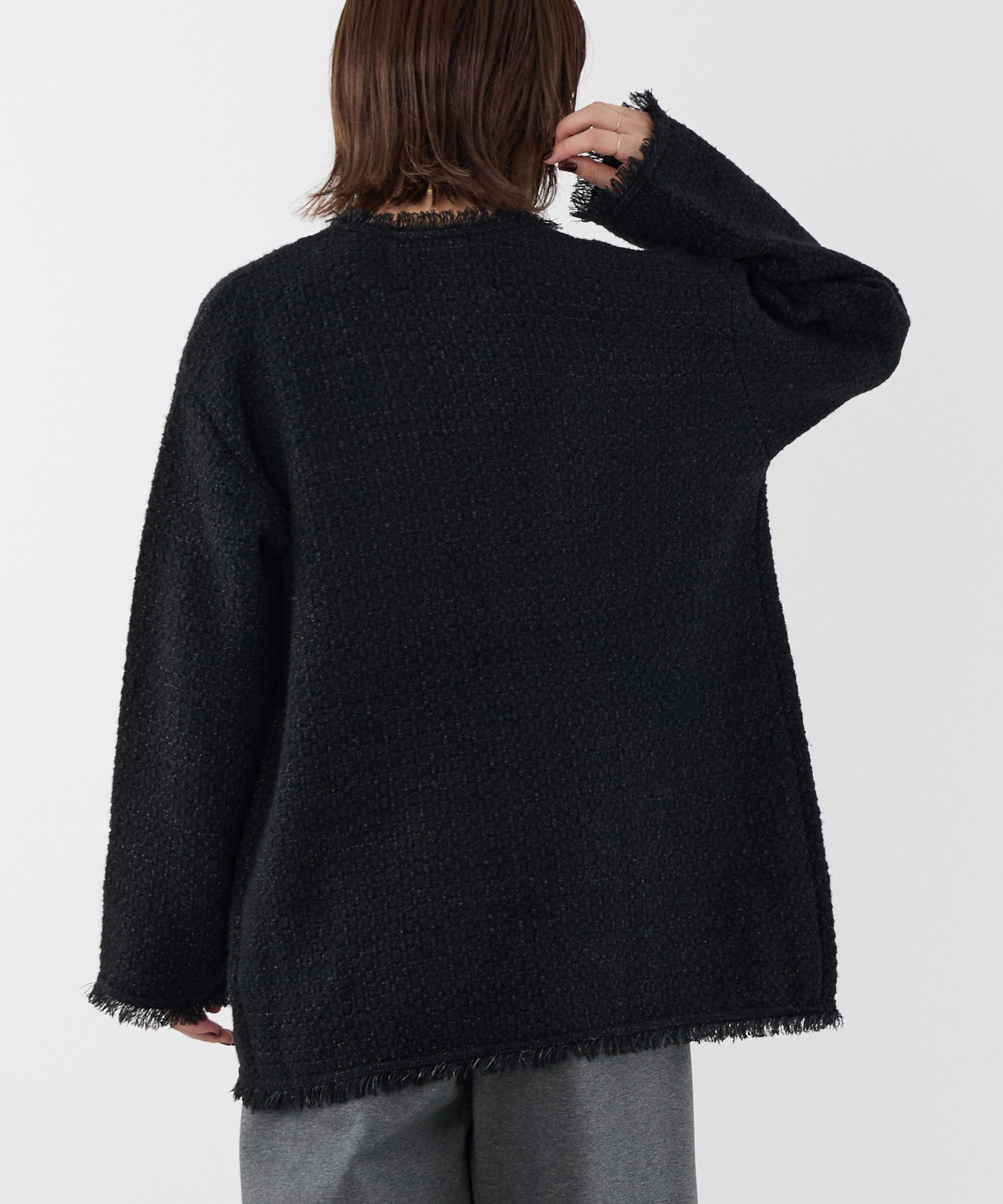 ADAWAS】ツイードニットジャケット-TWEED KNIT JACKET | MICA&DEAL