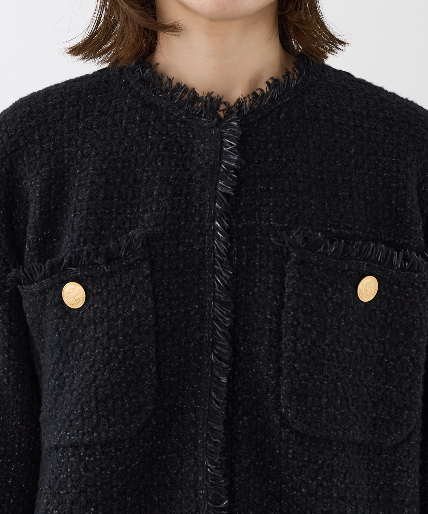 ADAWAS】ツイードニットジャケット-TWEED KNIT JACKET | MICA&DEAL