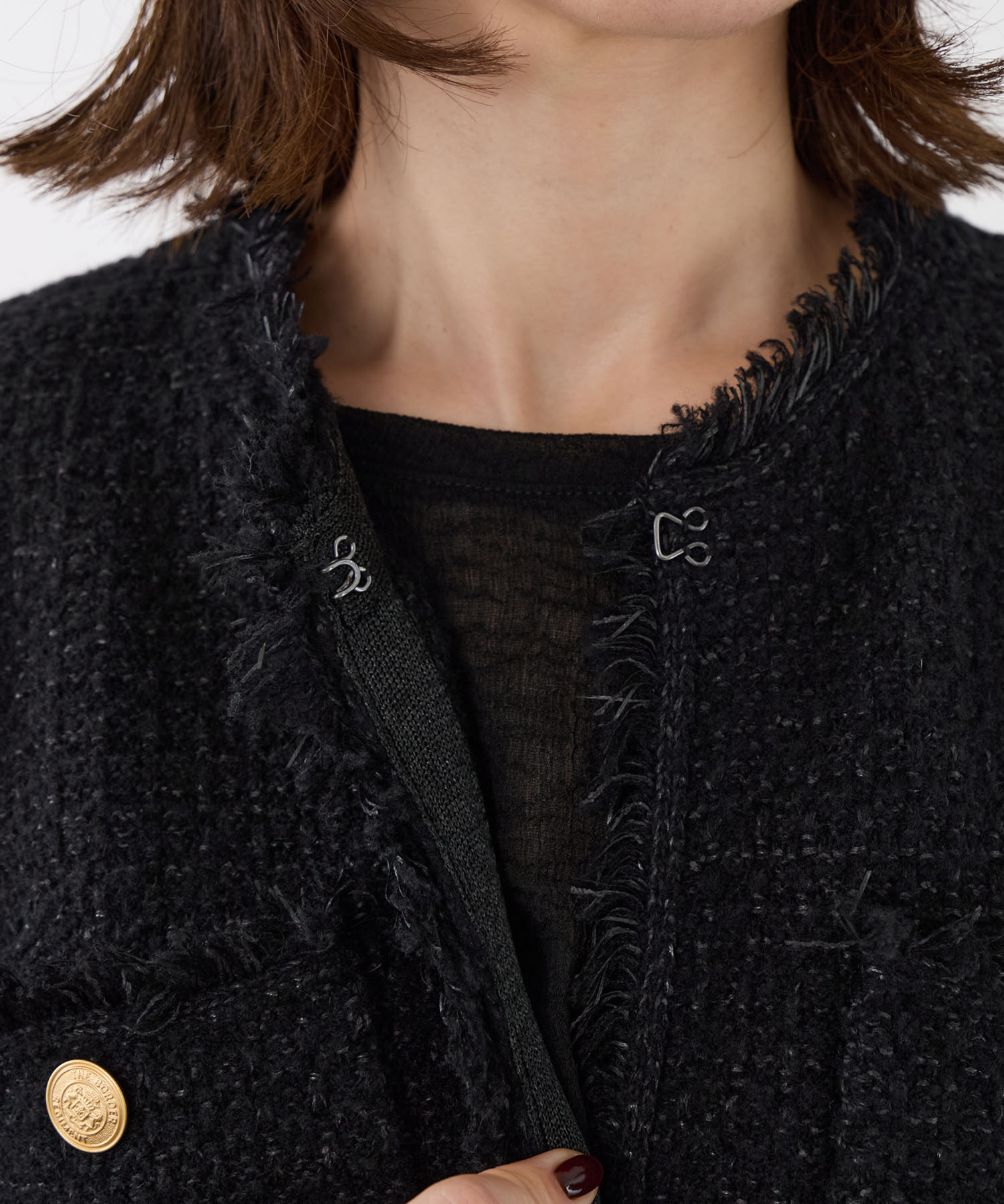 ADAWAS】ツイードニットジャケット-TWEED KNIT JACKET | MICA&DEAL