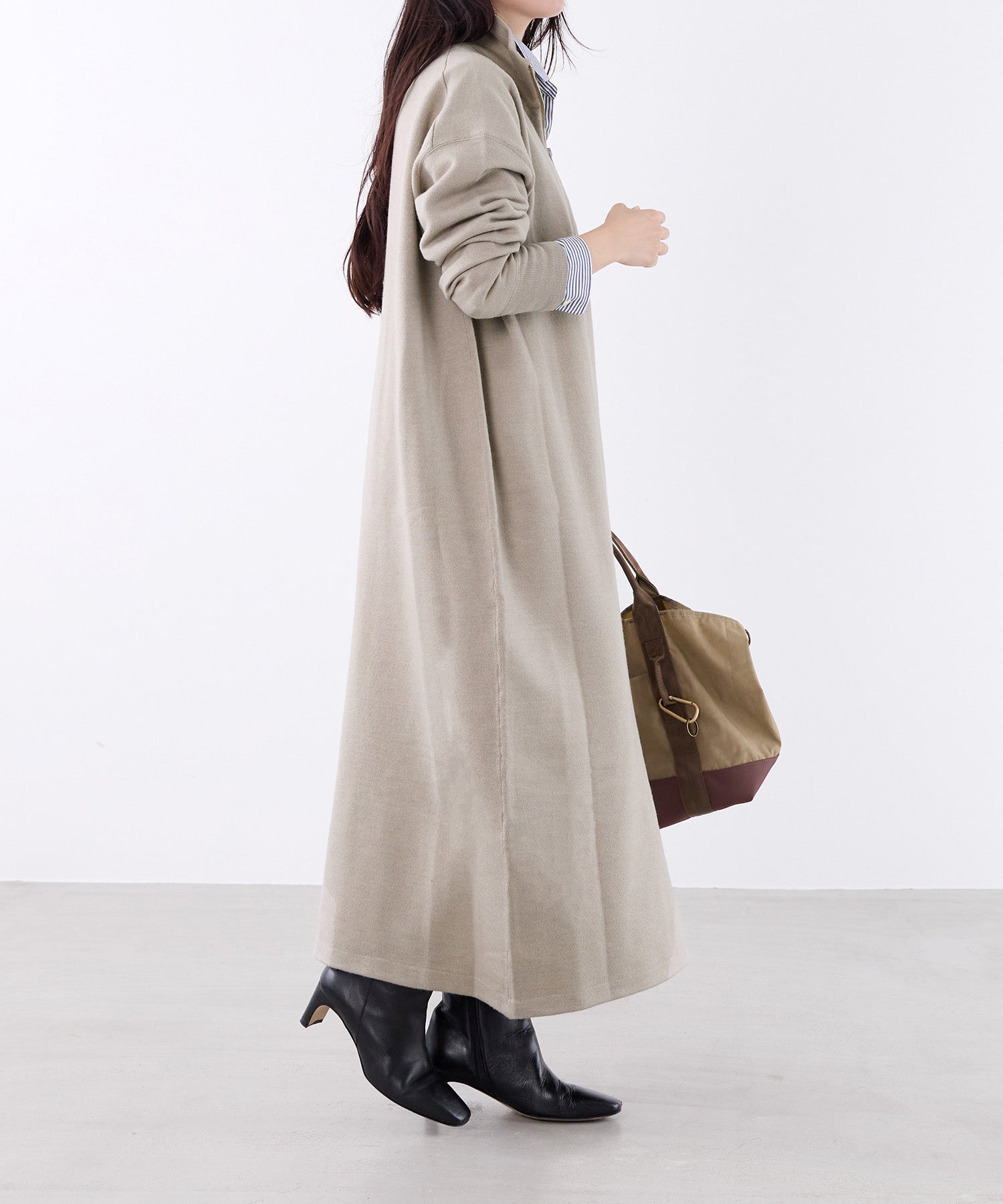 スウェットライクハーフジップニットワンピース | MICA&DEAL ONLINE STORE