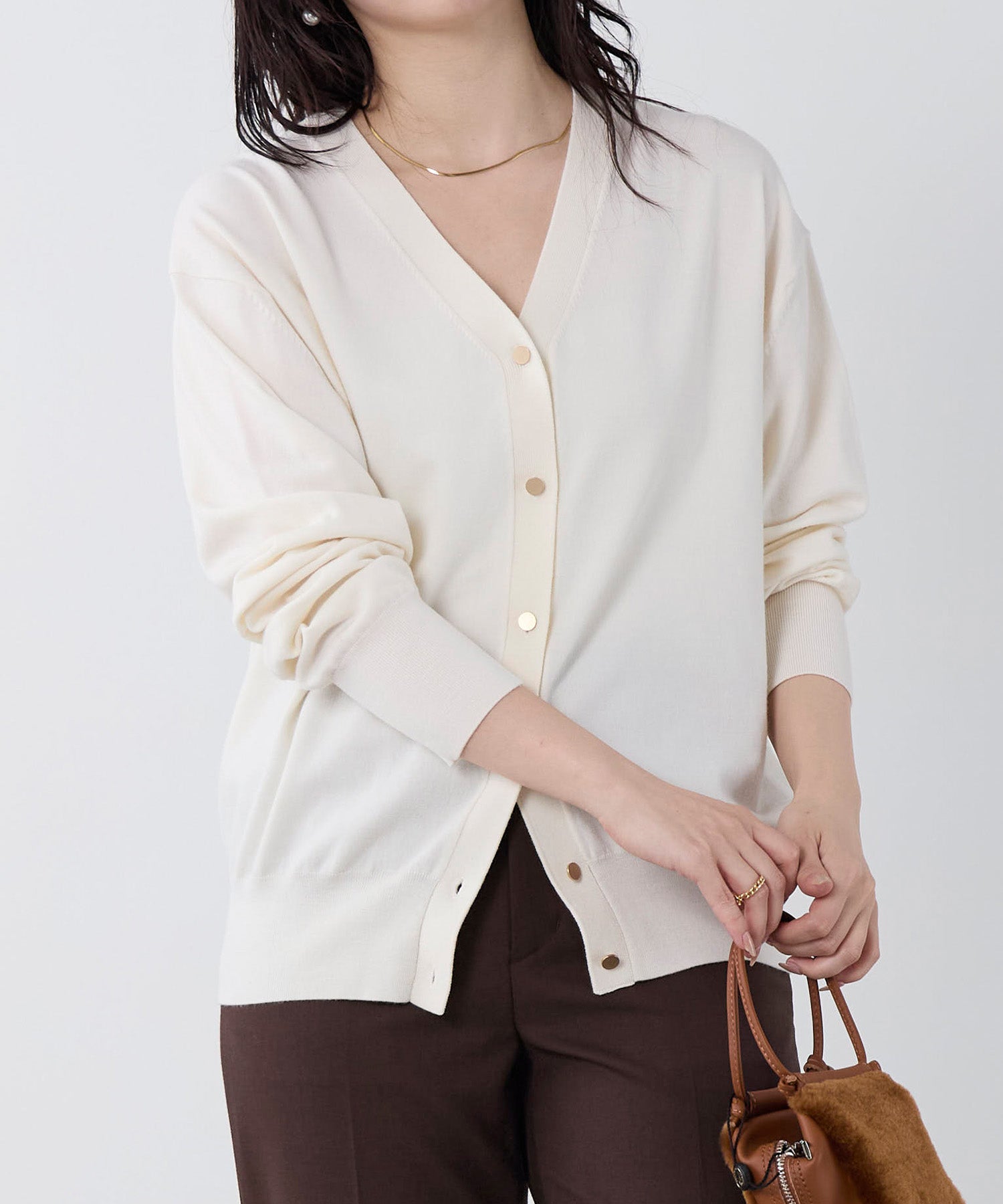 16ゲージVネックカーディガン | MICA&DEAL ONLINE STORE