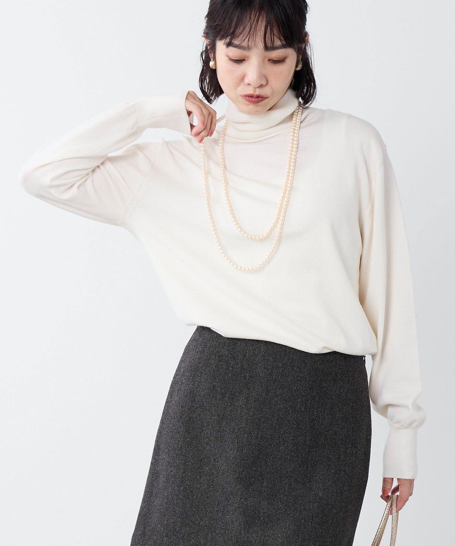 16ゲージタートルネックニット | MICA&DEAL ONLINE STORE