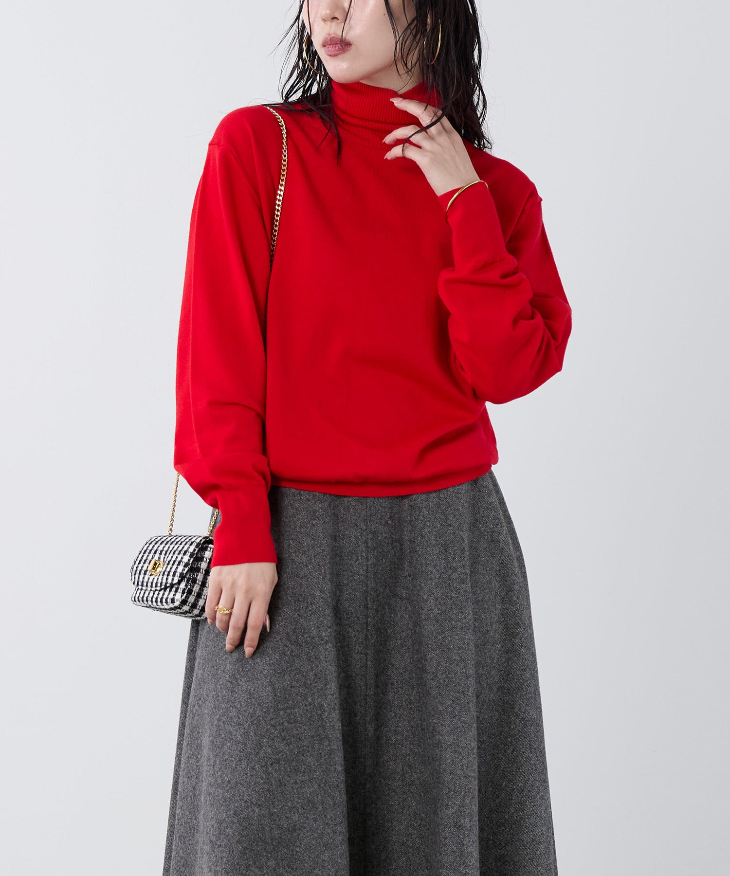 16ゲージタートルネックニット | MICA&DEAL ONLINE STORE