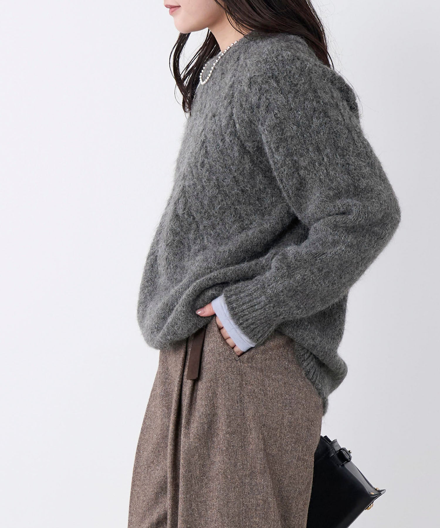 アルパカ混サークルケーブルニット | MICA&DEAL ONLINE STORE