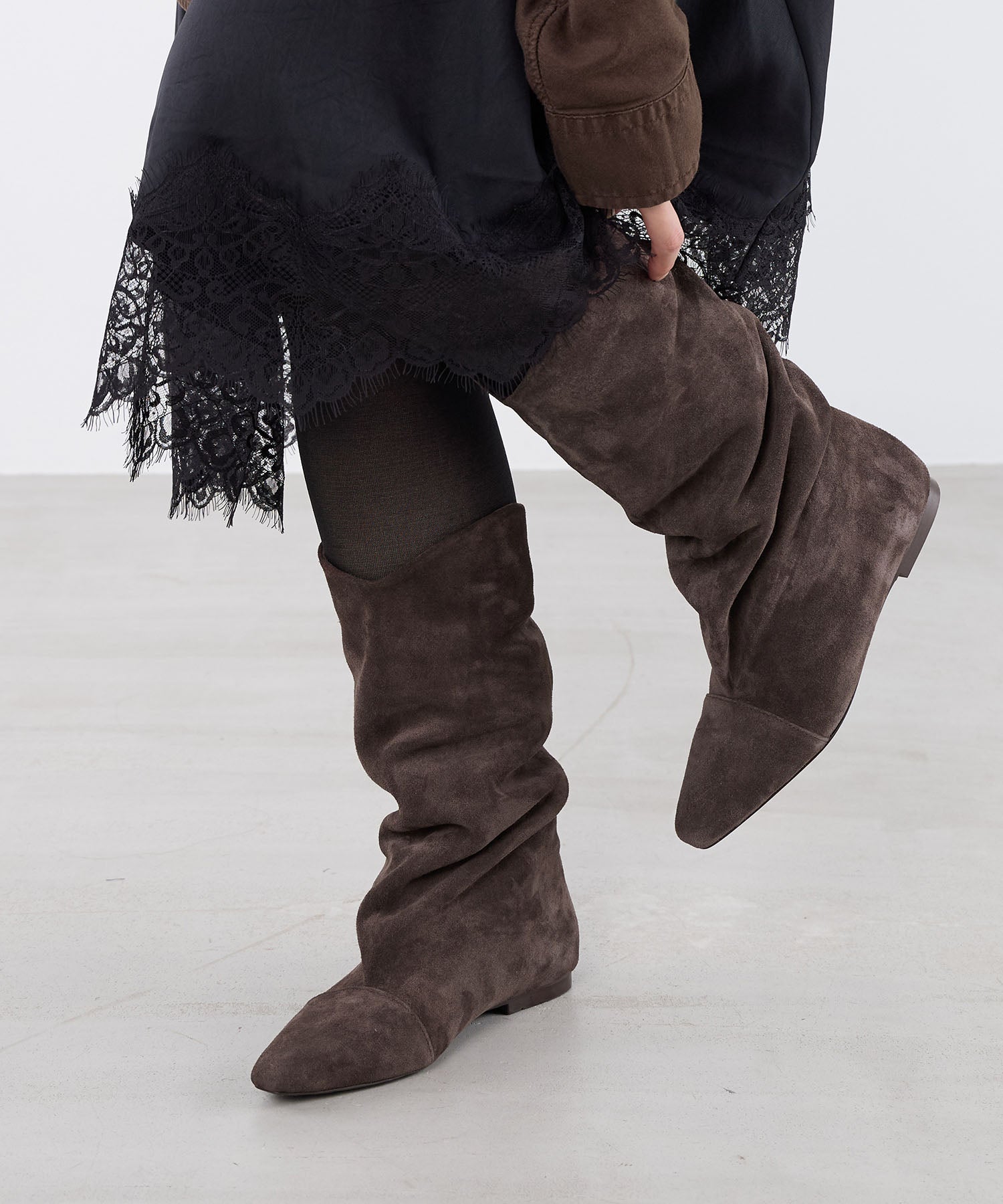 PIXY】ミドルブーツ-CHESTNUT SUEDE | MICA&DEAL ONLINE STORE